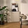 Komoda dwudrzwiowa Arkadia z frezowanymi frontami 100 cm kaszmir