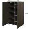 Komoda dwudrzwiowa Piemonte 144 cm Jesion portland/czarny