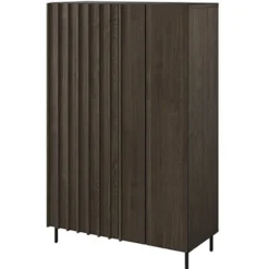Komoda dwudrzwiowa Piemonte 144 cm Jesion portland/czarny