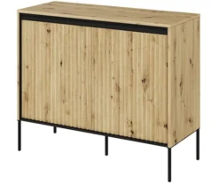 Komoda dwudrzwiowa Trend 98 cm z LED Dąb artisan