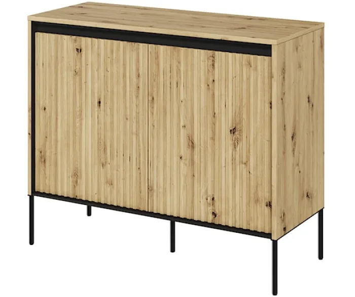 Komoda dwudrzwiowa Trend 98 cm z LED Dąb artisan