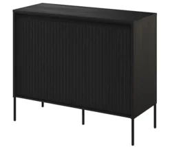 Komoda dwudrzwiowa Trend 98 cm z LED Czarna