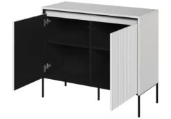 Komoda dwudrzwiowa Trend 98 cm z LED Biała