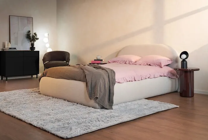 Komoda dwudrzwiowa Veldio New z frezowanym frontem i dwiema szufladami 100 cm czarna