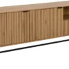 Komoda Flutivess dąb z lamelowym frontem na metalowych nóżkach 180 cm