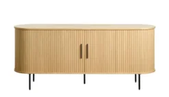 Komoda Gativel lamele 180 cm dąb naturalny