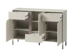 Komoda Harmony z trzema szufladami 130 cm kaszmir