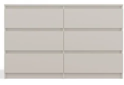 Komoda Malwa z sześcioma szufladami 120 cm kaszmir