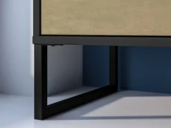 Komoda młodzieżowa jednodrzwiowa Colt z trzema szufladami 120 cm dąb craft/czarny/stal