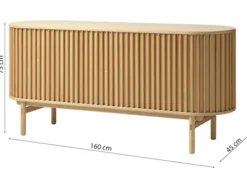 Komoda szeroka Yoffers 160 cm dąb