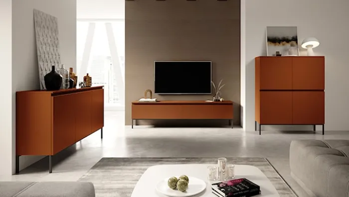 Komoda trzydrzwiowa Bemmi 150 cm Ceglasty