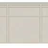 Komoda trzydrzwiowa Evo z szufladami wisząca 154 cm Beż piaskowy