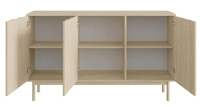 Komoda trzydrzwiowa Neksto 150 cm Dąb olejowany