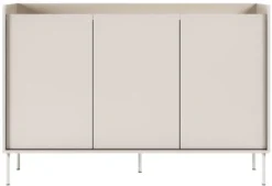 Komoda trzydrzwiowa Tovi 140 cm kaszmir/dąb lindberg