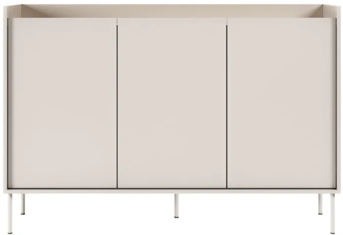Komoda trzydrzwiowa Tovi 140 cm kaszmir/dąb lindberg