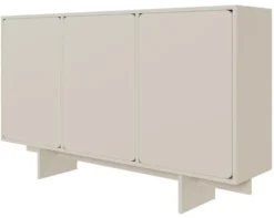 Komoda trzydrzwiowa Wuwu 150 cm szarobeżowa