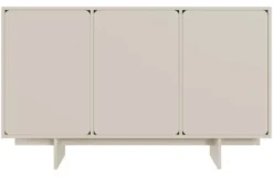 Komoda trzydrzwiowa Wuwu 150 cm szarobeżowa