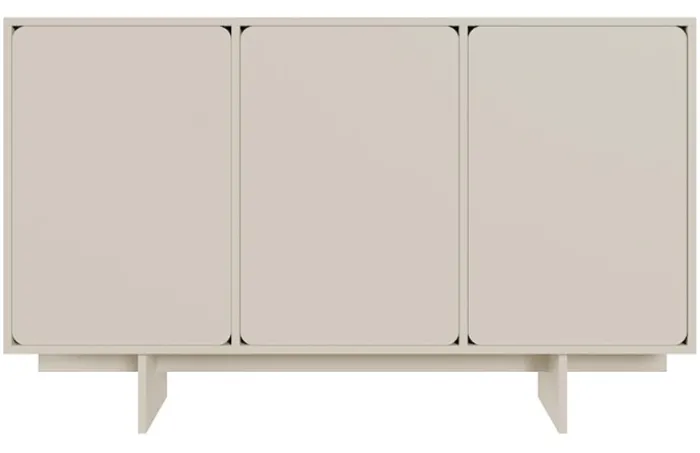 Komoda trzydrzwiowa Wuwu 150 cm szarobeżowa