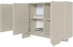 Komoda trzydrzwiowa Wuwu 150 cm szarobeżowa