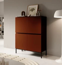Komoda wysoka Bemmi 100 cm Ceglasty