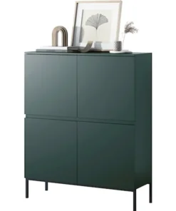 Komoda wysoka Bemmi 100 cm Ciemnozielony