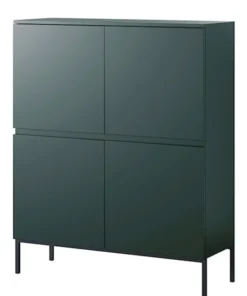 Komoda wysoka Bemmi 100 cm Ciemnozielony