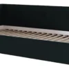 Łóżko młodzieżowe 90x200 cm Pixxel uniwersalne stelaż metalowy butelkowa zieleń welur