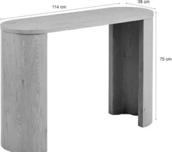 Konsola Bibione 114 cm ciemnobrązowa