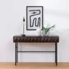 Konsola Chesseo 116,5 cm na metalowych nogach dąb espresso