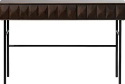 Konsola Chesseo 116,5 cm na metalowych nogach dąb espresso