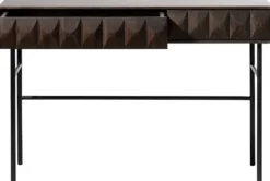 Konsola Chesseo 116,5 cm na metalowych nogach dąb espresso