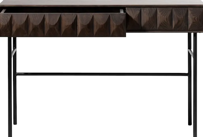 Konsola Chesseo 116,5 cm na metalowych nogach dąb espresso