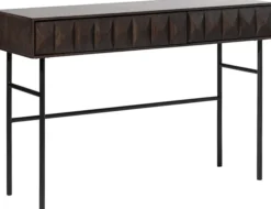 Konsola Chesseo 116,5 cm na metalowych nogach dąb espresso