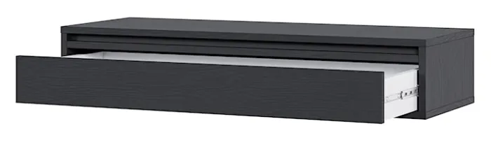 Konsola Evo z szufladą wisząca 90 cm Czarna