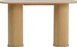 Konsola Gativel 130 cm lamele dąb naturalny