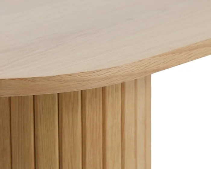 Konsola Gativel 130 cm lamele dąb naturalny