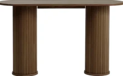 Konsola Gativel 130 cm lamele dąb palony