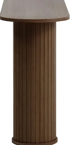 Konsola Gativel 130 cm lamele dąb palony