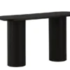 Konsola Gratorm 130x40 cm lamele czarna