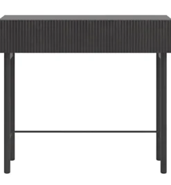Konsola Nolie z szufladą i nóżkami 90 cm Jesion Portland Czarny