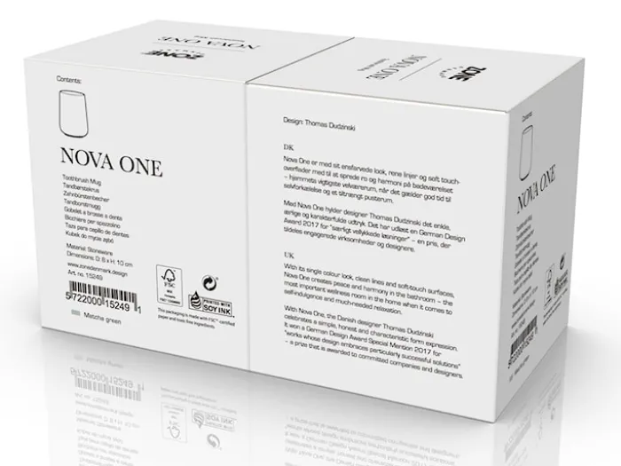 Kubek na szczoteczki do zębów Nova One zielony
