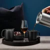 Kubek Nordic Kitchen z kamionki czarny 400 ml