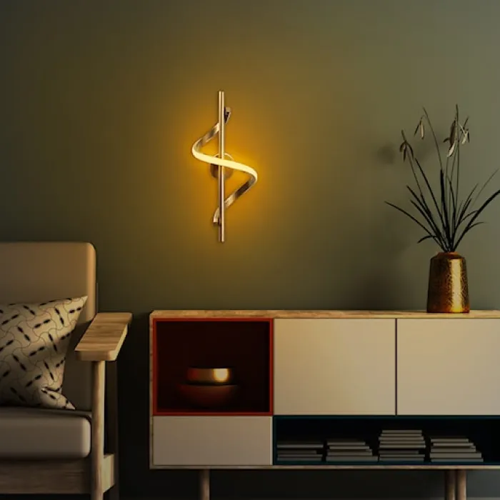 Lampa ścienna Debarrors złota