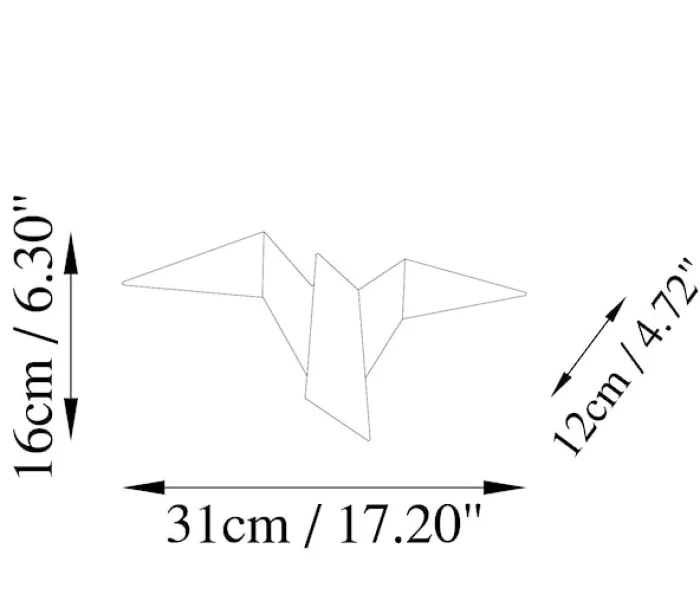 Lampa ścienna Denched 31 cm biała