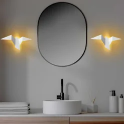 Lampa ścienna Denched 31 cm biała
