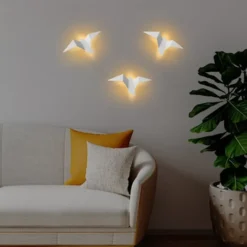 Lampa ścienna Denched 31 cm biała