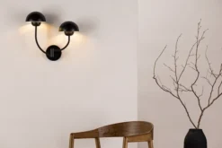 Lampa ścienna Lyckorna x2 35 cm czarna