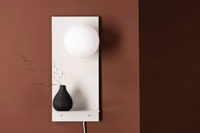 Lampa ścienna Troyes 45 cm kremowa