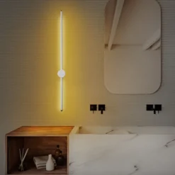 Lampa ścienna Walriefle 91 cm biała