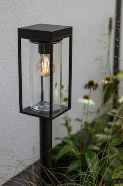 Lampa ogrodowa Flair LED solarna czarna